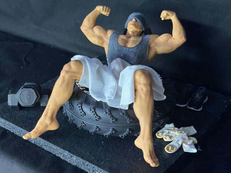 Salted Fish Gym Statue