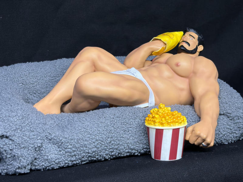 Salted Fish Uncle's Day Off Resin Statue