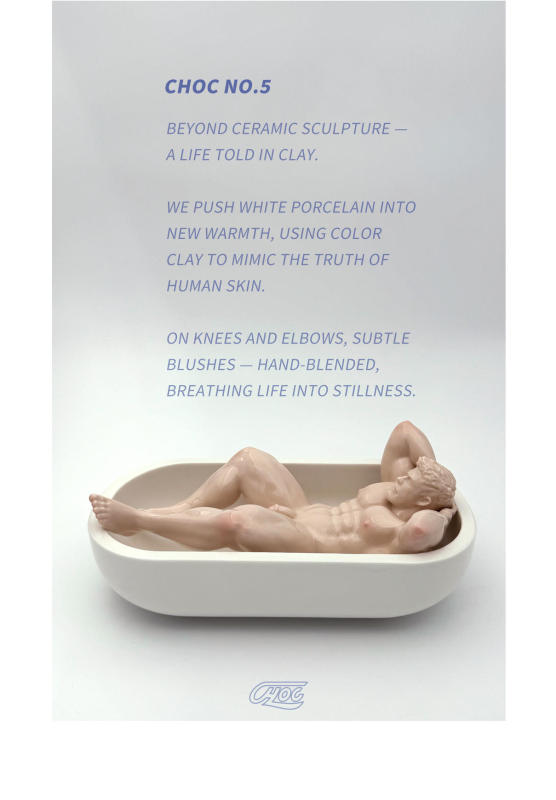 CHOC Studio NO.5 Nude Color Limited Edition Ceramic Statue