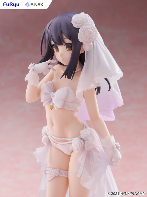 FURYU Movie Fate Kaleid Liner Prisma Illya Licht The Nameless Girl Miyu Edelfelt Wedding Swimsuit Ver. 1/7 Figure