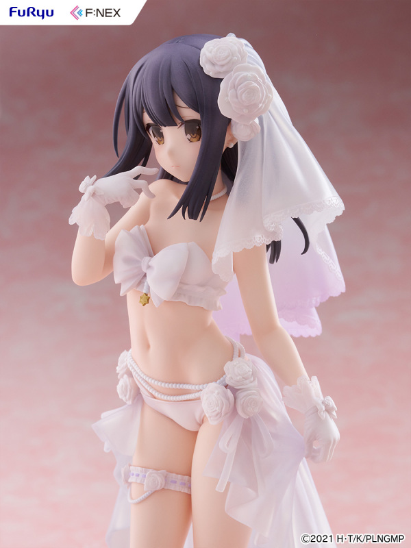 FURYU Movie Fate Kaleid Liner Prisma Illya Licht The Nameless Girl Miyu Edelfelt Wedding Swimsuit Ver. 1/7 Figure
