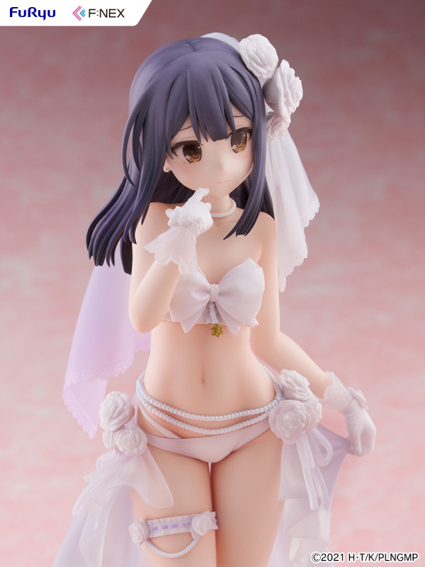 FURYU Movie Fate Kaleid Liner Prisma Illya Licht The Nameless Girl Miyu Edelfelt Wedding Swimsuit Ver. 1/7 Figure