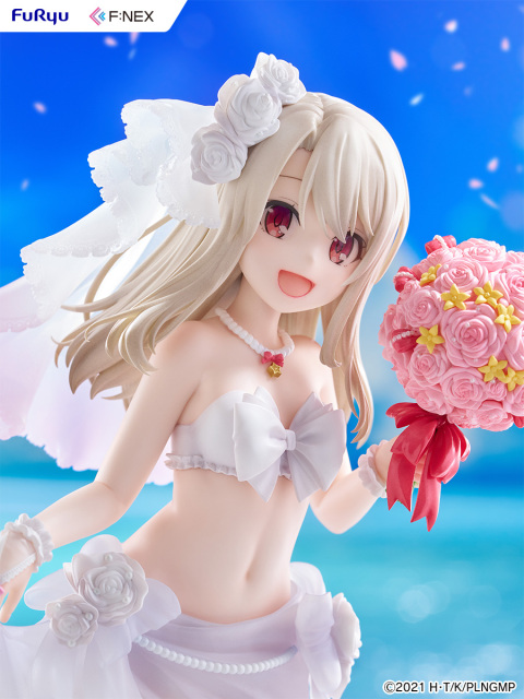 FURYU Movie Fate Kaleid Liner Prisma Illya Licht The Nameless Girl Illyasviel Von Einzbern Wedding Swimsuit Ver. 1/7 Figure