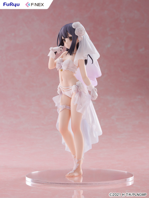 FURYU Movie Fate Kaleid Liner Prisma Illya Licht The Nameless Girl Miyu Edelfelt Wedding Swimsuit Ver. 1/7 Figure