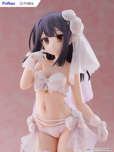 FURYU Movie Fate Kaleid Liner Prisma Illya Licht The Nameless Girl Miyu Edelfelt Wedding Swimsuit Ver. 1/7 Figure