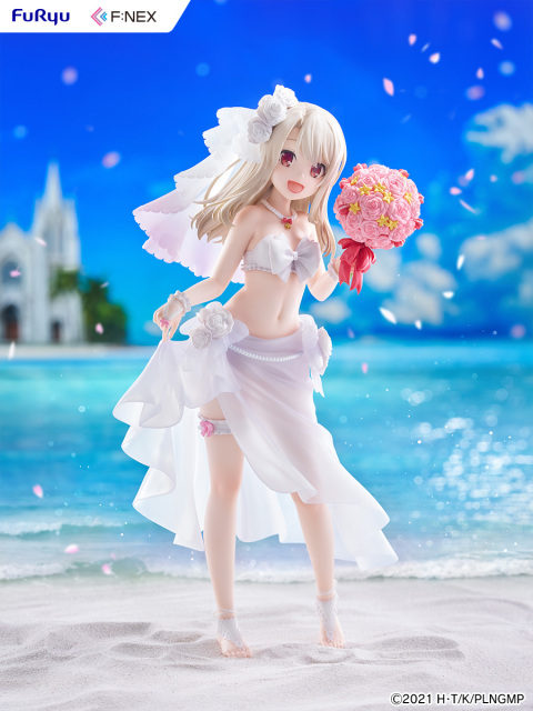 FURYU Movie Fate Kaleid Liner Prisma Illya Licht The Nameless Girl Illyasviel Von Einzbern Wedding Swimsuit Ver. 1/7 Figure
