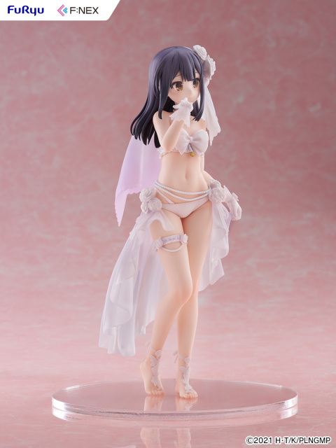 FURYU Movie Fate Kaleid Liner Prisma Illya Licht The Nameless Girl Miyu Edelfelt Wedding Swimsuit Ver. 1/7 Figure