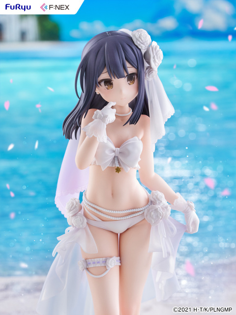 FURYU Movie Fate Kaleid Liner Prisma Illya Licht The Nameless Girl Miyu Edelfelt Wedding Swimsuit Ver. 1/7 Figure
