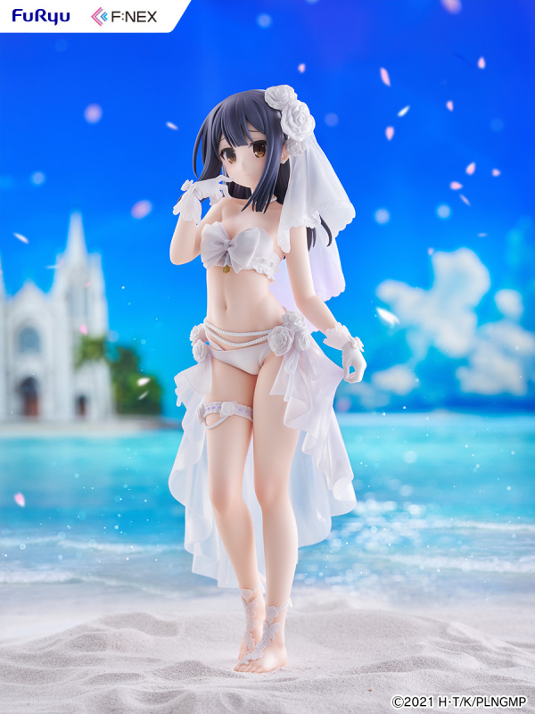 FURYU Movie Fate Kaleid Liner Prisma Illya Licht The Nameless Girl Miyu Edelfelt Wedding Swimsuit Ver. 1/7 Figure