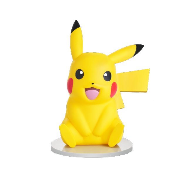 MORSTORM Studio 30cm Pokemon Large Scale Figure Pikachu M-P-B01 x Psyduck M-P-B02