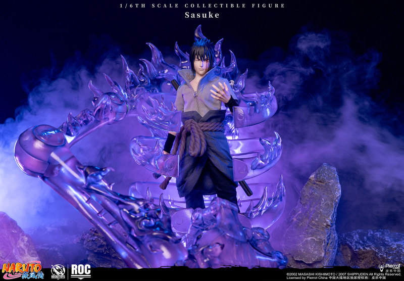 ROCKETTOYS Naruto Shippuden Sasuke Uchiha 1/6 Scale Action Figure ROC-017 ROC-018