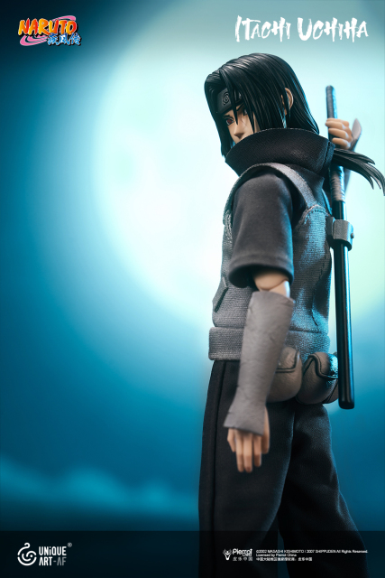 UNiQUE ART Naruto Shippuden Uchiha Itachi 1/12 Scale Licensed Collectible Action Figure