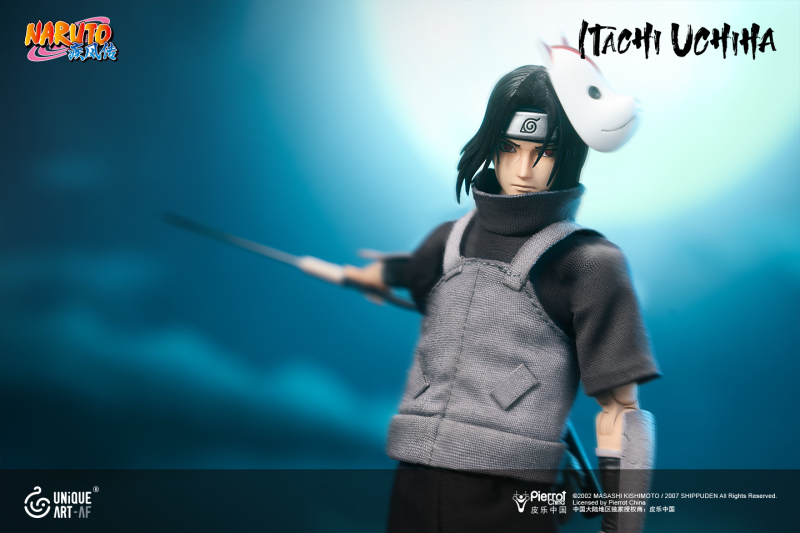 UNiQUE ART Naruto Shippuden Uchiha Itachi 1/12 Scale Licensed Collectible Action Figure