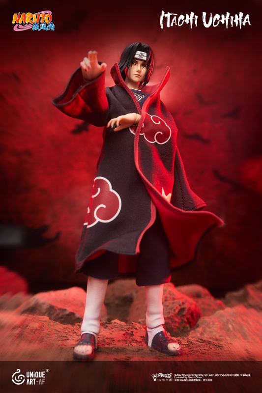 UNiQUE ART Naruto Shippuden Uchiha Itachi 1/12 Scale Licensed Collectible Action Figure
