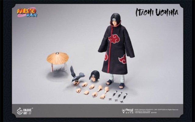 UNiQUE ART Naruto Shippuden Uchiha Itachi 1/12 Scale Licensed Collectible Action Figure