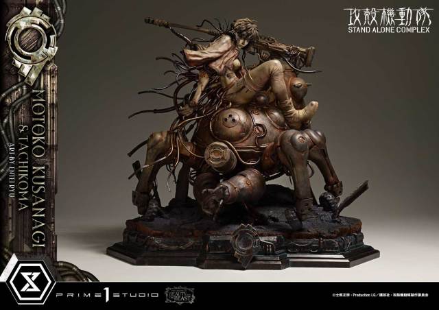 Prime 1 Studio The Legend of Beauty and the Beast GHOST IN THE SHELL STAND ALONE COMPLEX Motoko Kusanagi and Tachikoma Art by Entei Ryu Original Color LBBGITS-01 LBBGITS-01S