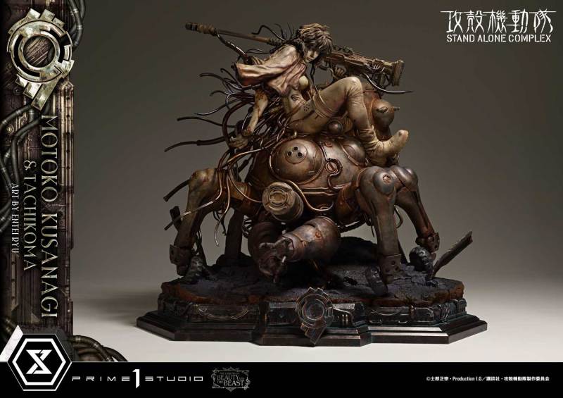 Prime 1 Studio The Legend of Beauty and the Beast GHOST IN THE SHELL STAND ALONE COMPLEX Motoko Kusanagi and Tachikoma Art by Entei Ryu Original Color LBBGITS-01 LBBGITS-01S