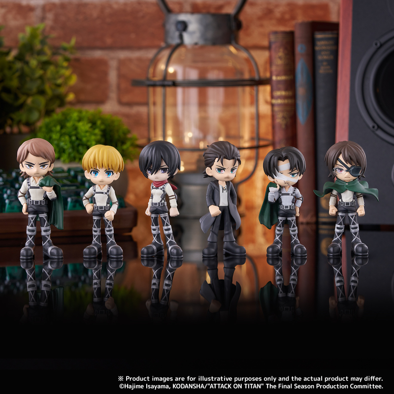 Bushiroad Creative Attack on Titan The Final Season PalVerse Series Trading Figure Blind Box Set of 6