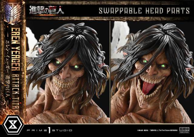 Prime 1 Studio Ultimate Diorama Masterline Attack on Titan Eren Yeager Attack Titan UDMAOT02 UDMAOT02S