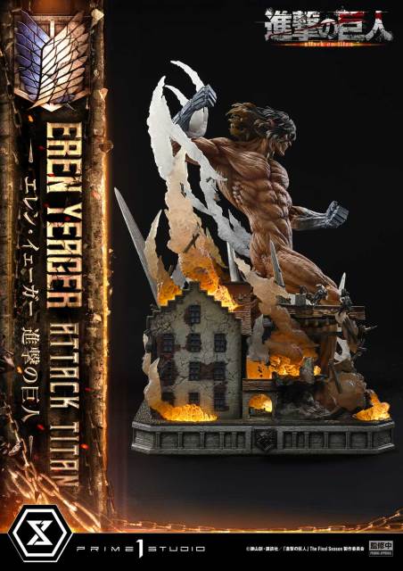 Prime 1 Studio Ultimate Diorama Masterline Attack on Titan Eren Yeager Attack Titan UDMAOT02 UDMAOT02S