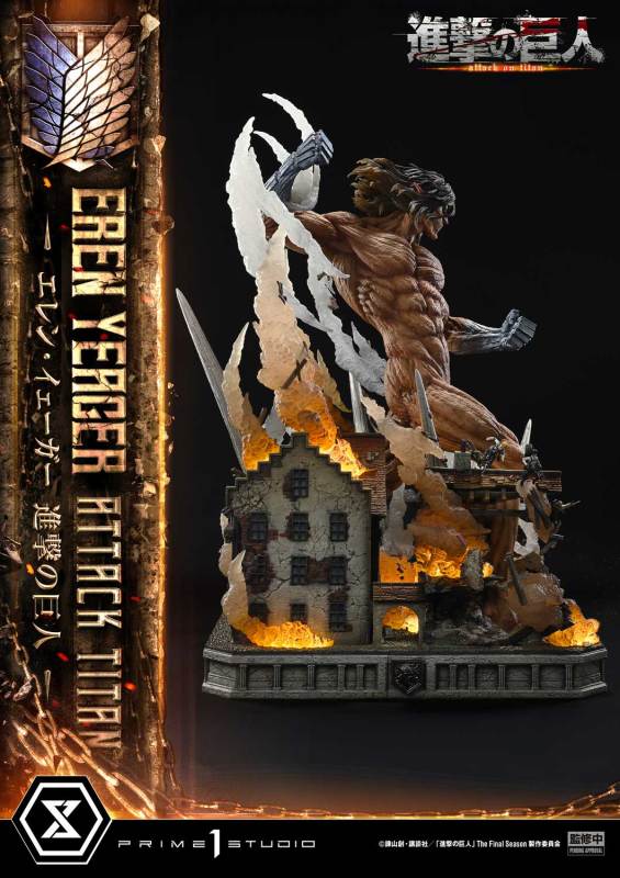 Prime 1 Studio Ultimate Diorama Masterline Attack on Titan Eren Yeager Attack Titan UDMAOT02 UDMAOT02S