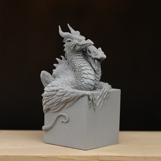 Manas Studio Fan Zai The Sealed Two Headed Dragon Weird Sealing Series Statue