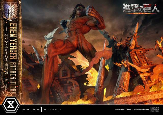 Prime 1 Studio Ultimate Diorama Masterline Attack on Titan Eren Yeager Attack Titan UDMAOT02 UDMAOT02S