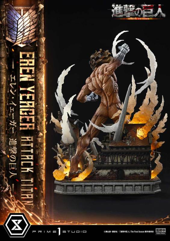 Prime 1 Studio Ultimate Diorama Masterline Attack on Titan Eren Yeager Attack Titan UDMAOT02 UDMAOT02S