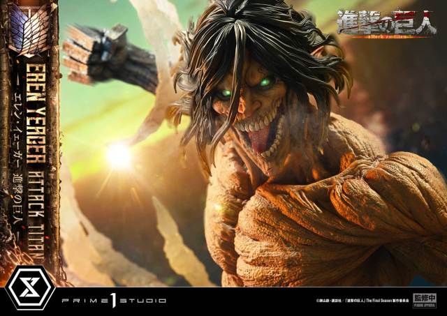 Prime 1 Studio Ultimate Diorama Masterline Attack on Titan Eren Yeager Attack Titan UDMAOT02 UDMAOT02S