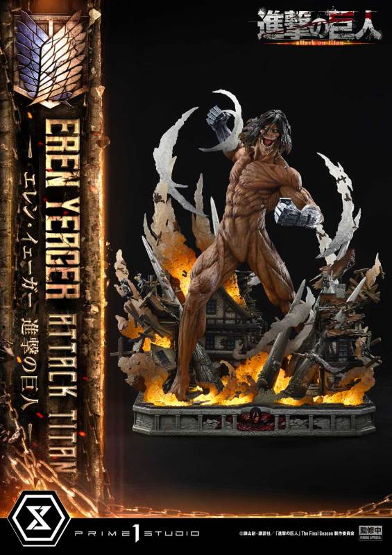 Prime 1 Studio Ultimate Diorama Masterline Attack on Titan Eren Yeager Attack Titan UDMAOT02 UDMAOT02S