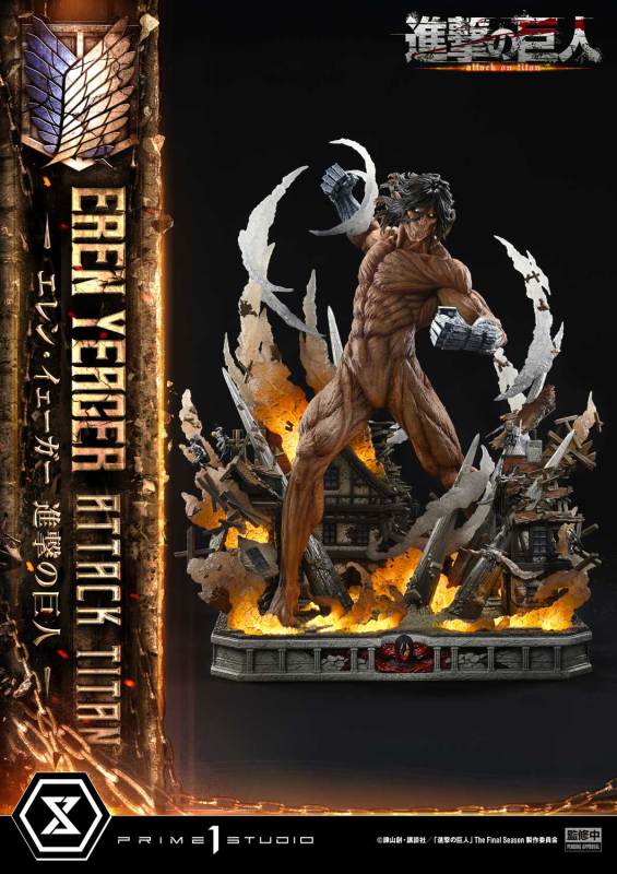 Prime 1 Studio Ultimate Diorama Masterline Attack on Titan Eren Yeager Attack Titan UDMAOT02 UDMAOT02S