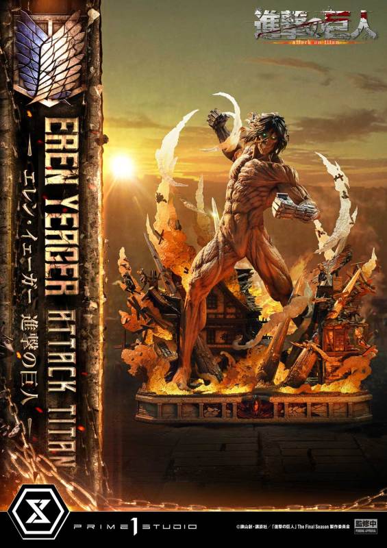 Prime 1 Studio Ultimate Diorama Masterline Attack on Titan Eren Yeager Attack Titan UDMAOT02 UDMAOT02S