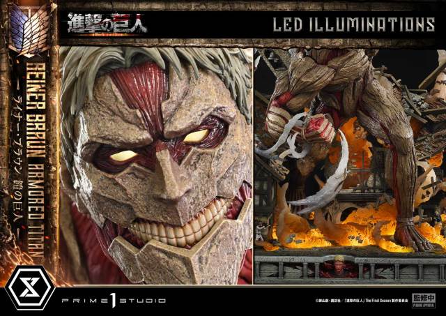 Prime 1 Studio Ultimate Diorama Masterline Attack on Titan Reiner Braun Armored Titan UDMAOT03 UDMAOT03S