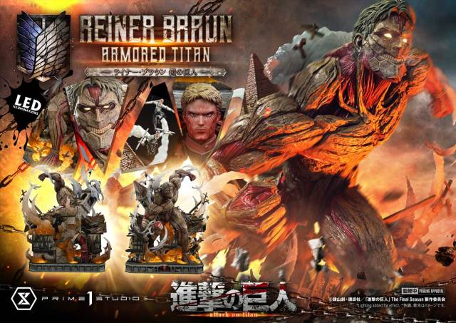 Prime 1 Studio Ultimate Diorama Masterline Attack on Titan Reiner Braun Armored Titan UDMAOT03 UDMAOT03S
