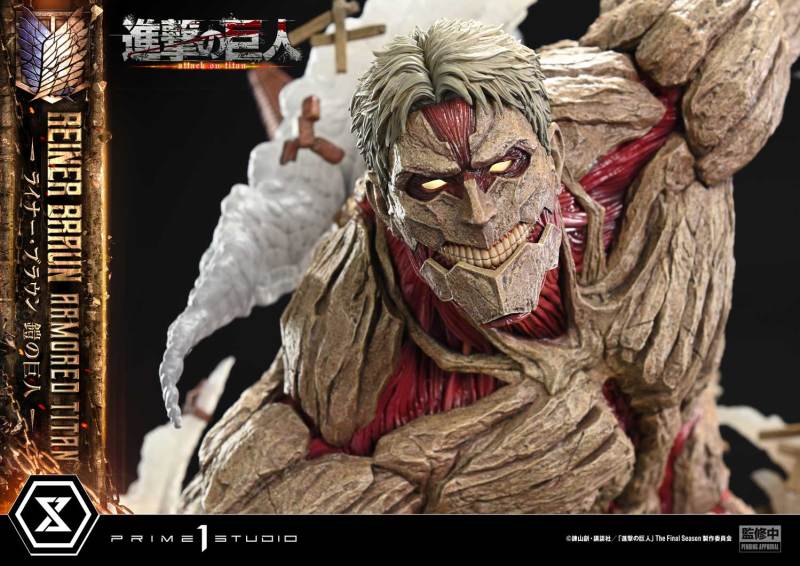Prime 1 Studio Ultimate Diorama Masterline Attack on Titan Reiner Braun Armored Titan UDMAOT03 UDMAOT03S