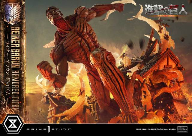 Prime 1 Studio Ultimate Diorama Masterline Attack on Titan Reiner Braun Armored Titan UDMAOT03 UDMAOT03S