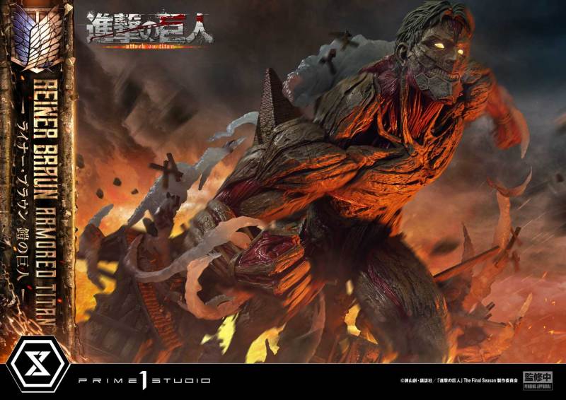 Prime 1 Studio Ultimate Diorama Masterline Attack on Titan Reiner Braun Armored Titan UDMAOT03 UDMAOT03S