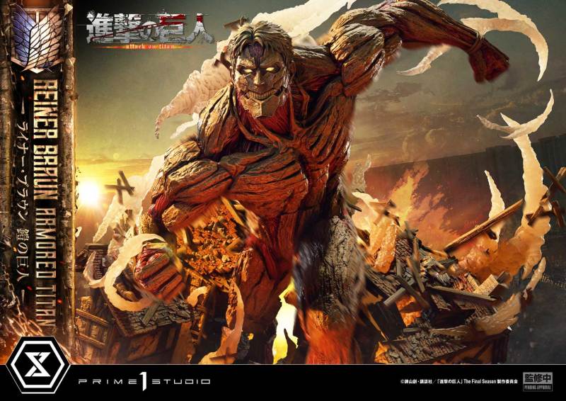 Prime 1 Studio Ultimate Diorama Masterline Attack on Titan Reiner Braun Armored Titan UDMAOT03 UDMAOT03S