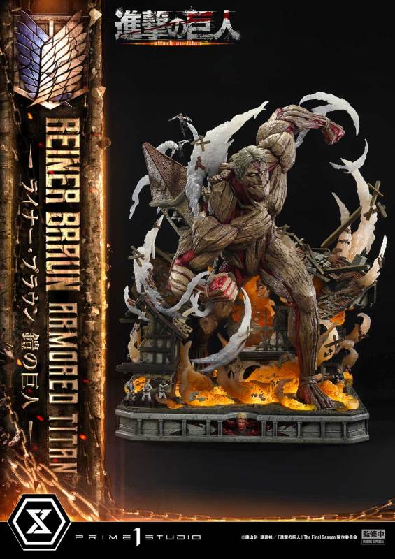 Prime 1 Studio Ultimate Diorama Masterline Attack on Titan Reiner Braun Armored Titan UDMAOT03 UDMAOT03S
