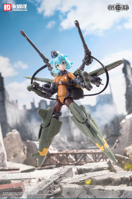 HEMOXIAN Rust Rose Rand Corsage 1/12 Scale Plastic Model Kit