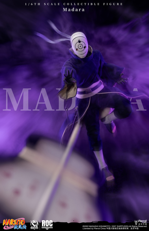 Rocket Toys Naruto Shippuden Madara Uchiha White Mask Ver. 1/6 Scale Action Figure ROC-021