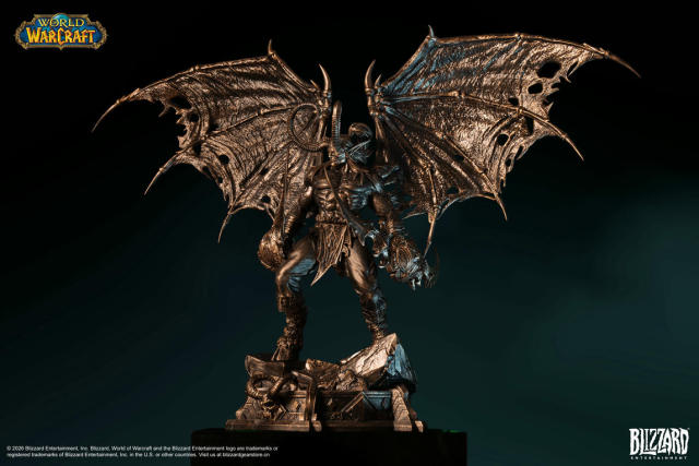 Blizzard World of Warcraft Illidan Stormrage Bronze Collector's Edition Statue