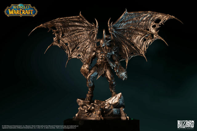 Blizzard World of Warcraft Illidan Stormrage Bronze Collector's Edition Statue
