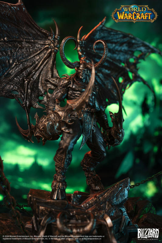 Blizzard World of Warcraft Illidan Stormrage Bronze Collector's Edition Statue