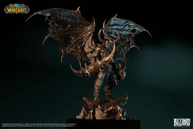 Blizzard World of Warcraft Illidan Stormrage Bronze Collector's Edition Statue