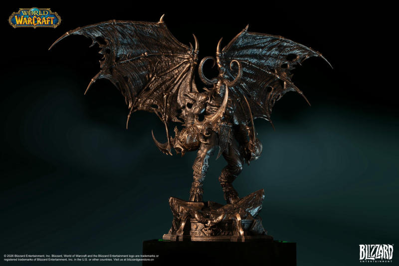 Blizzard World of Warcraft Illidan Stormrage Bronze Collector's Edition Statue