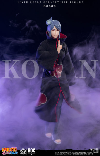 Rocket Toys Naruto Shippuden Konan 1/6 Scale Action Figure ROC-023 (Bonus)