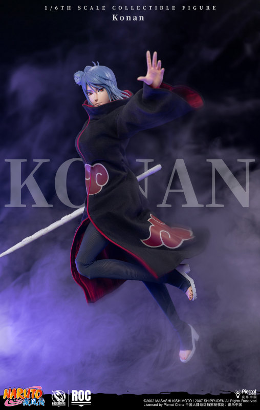 Rocket Toys Naruto Shippuden Konan 1/6 Scale Action Figure ROC-023 (Bonus)