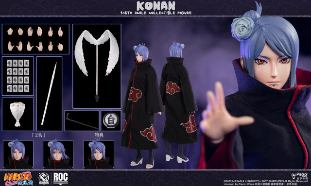 Rocket Toys Naruto Shippuden Konan 1/6 Scale Action Figure ROC-023 (Bonus)