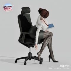 Shallow Island Cloud Studio Office Lady Series Kiara Kurozawa Statue